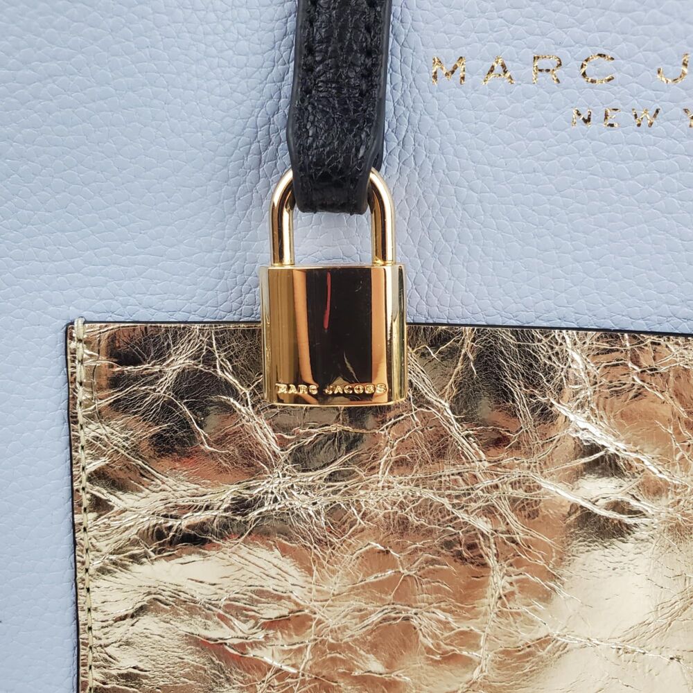 Marc Jacobs Mini Grind Colorblock Light Blue & Go… - image 5